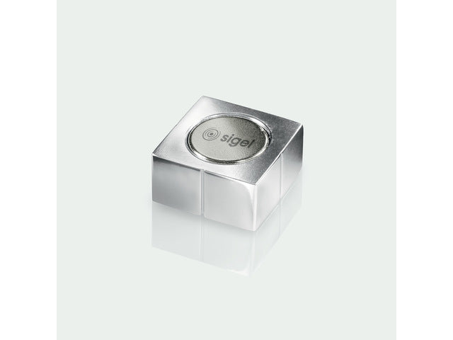 Magneten Sigel voor glasbord set 4stuks zilverkleurig C10 Extra sterk 20x10x20mm