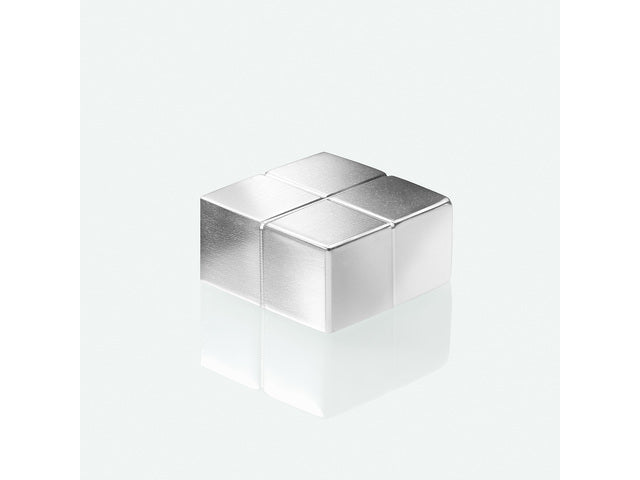 Magneten Sigel voor glasbord set 4stuks zilverkleurig C10 Extra sterk 20x10x20mm