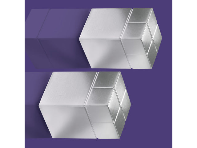 Magneten Sigel voor glasbord set 2stuks zilverkleurig C30 Ultrasterk 20x30x20mm
