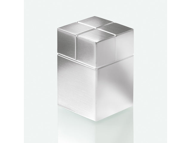 Magneten Sigel voor glasbord set 2stuks zilverkleurig C30 Ultrasterk 20x30x20mm