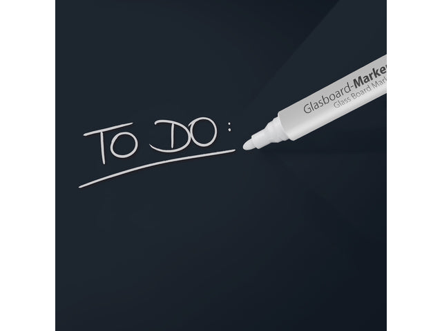 Glasbordmarker Sigel set 2 stuks met ronde punt 2-3 mm