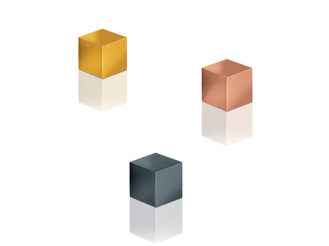 Magnetaufkleber für Glasbord-Set, 3 Farben, C5, 11 x 11 x 11 mm, Silber/Silber/Gold