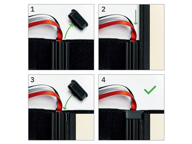 Business Organizer Conceptum Flex Kunstleer, A4, zwart, gevuld met schrift geruit, to-do-list schrift en gespreksnotitiesschrift