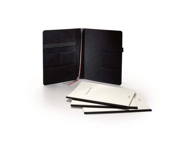 Business Organizer Conceptum Flex Kunstpapier, A4, schwarz, strukturierte Schrift, To-Do-Listen-Schrift und Sprachnotizen-Schrift