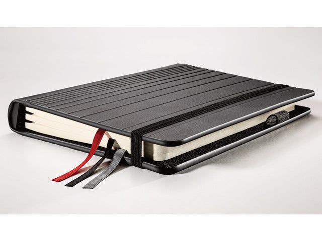 Business Organizer Conceptum Flex Kunstpapier, A5, schwarz, strukturierte Schrift, To-Do-Listen-Schrift und Sprachnotizen-Schrift