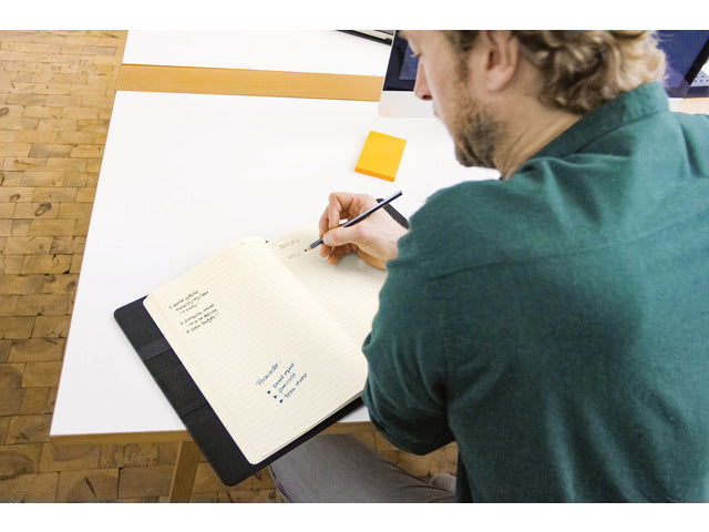 Business Organizer Conceptum Flex Kunstpapier, A5, schwarz, strukturierte Schrift, To-Do-Listen-Schrift und Sprachnotizen-Schrift