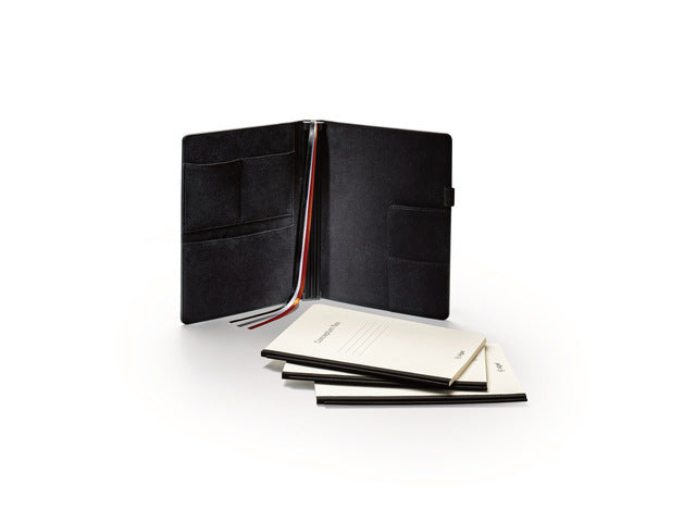 Business Organizer Conceptum Flex Kunstpapier, A5, schwarz, strukturierte Schrift, To-Do-Listen-Schrift und Sprachnotizen-Schrift