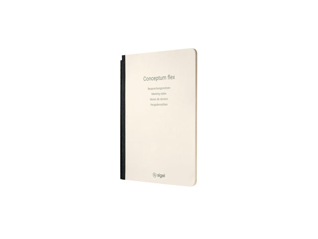 Notitieschrift Conceptum Flex A5, chamois 80gr, Sprachnotizen, 4 Seiten, 92 Blz, Softcover, FSC