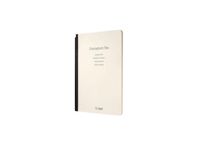 Notitieschrift Conceptum Flex A5, chamois 80gr, Kanban 4 Talig, 92blz, Softcover, FSC