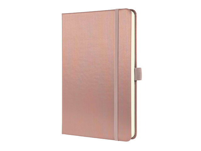 Benachrichtigungsbuch Conceptum A5, Hardcover mit rosa Metallic-Gelinie