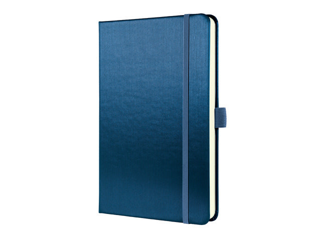 Benachrichtigungsbuch Conceptum, A5, blau, metallic-geliniet, Hardcover
