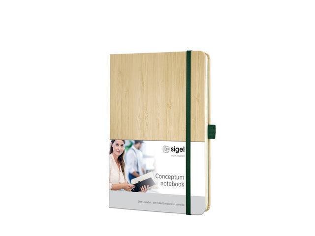 Notitieboek Conceptum Nature Edition Bamboo A5 Puntgelijnde hardcover.