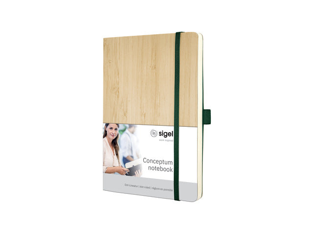 Notitieboek Conceptum Nature Edition Bamboo A5 puntgelijnde softcover.