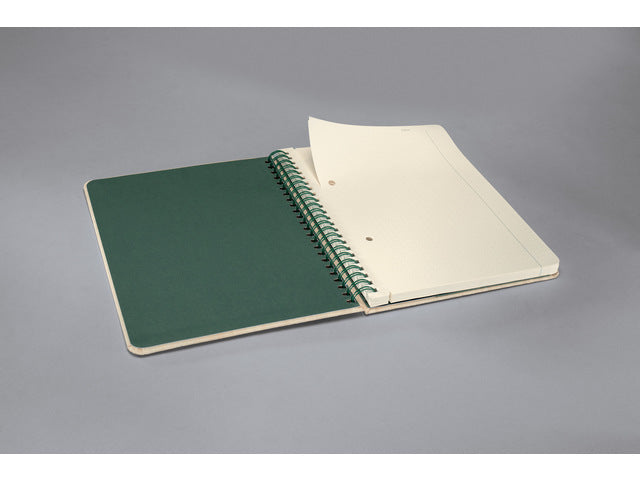 Notitieboek Conceptum Nature Edition Bamboo A5 spiraal puntgelijnd hardcover. 160 pagina's extra zwaar 100 grams FSC papier.