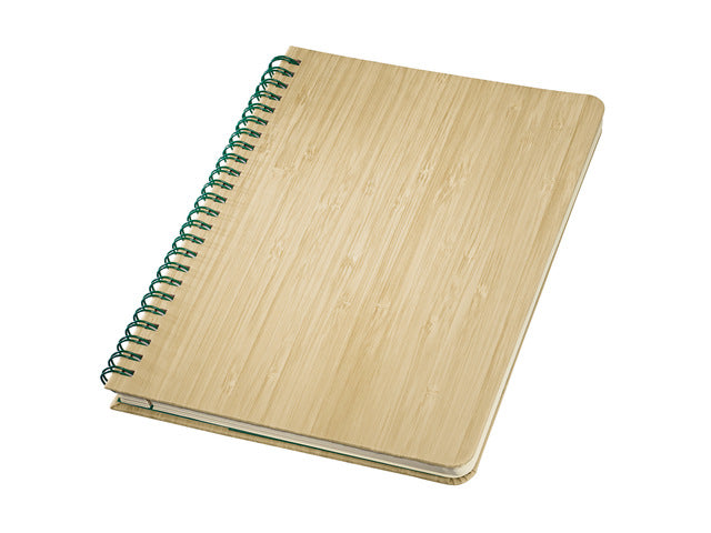 Notitieboek Conceptum Nature Edition Bamboo A5 spiraal puntgelijnd hardcover. 160 pagina's extra zwaar 100 grams FSC papier.