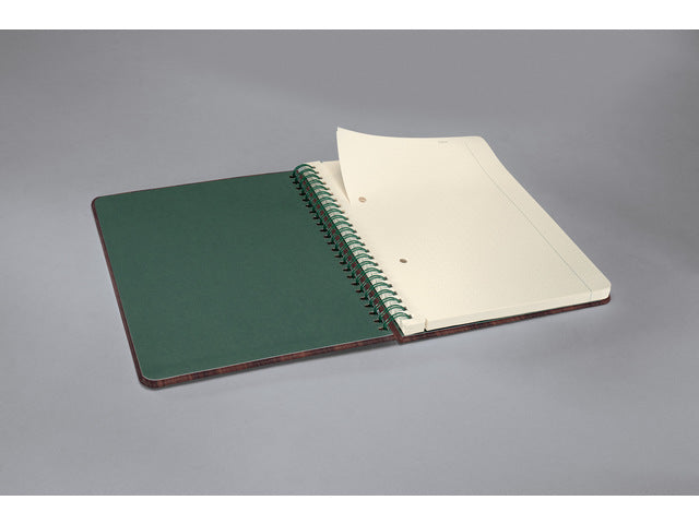 Notitieboek Conceptum A5 spiraal hout punt-gelijnd 160 pag 100gr HC