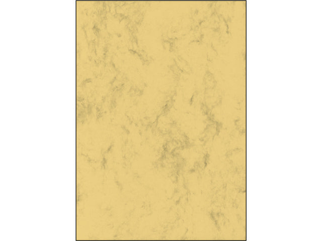 Designpapier Sigel A4 90grs pak a 100 vel marmer zandbruin