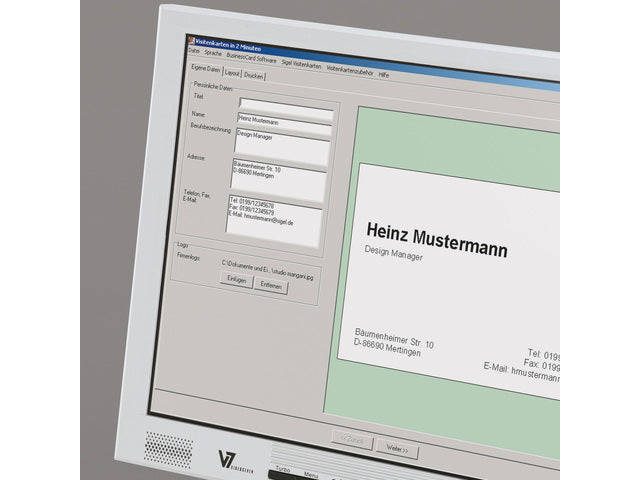 Visitekaartjes Sigel 185grs pak a 150 stuks wit