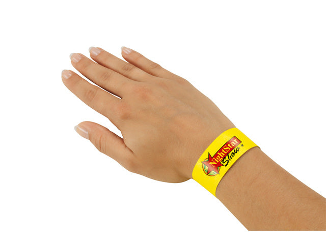 Evenementenbandjes Sigel super soft, 255x25mm 120 stuks zwart