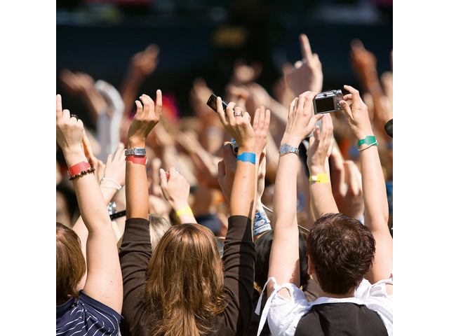 Evenementenbandjes Sigel super soft, 255x25mm 120 stuks fluorescerend geel