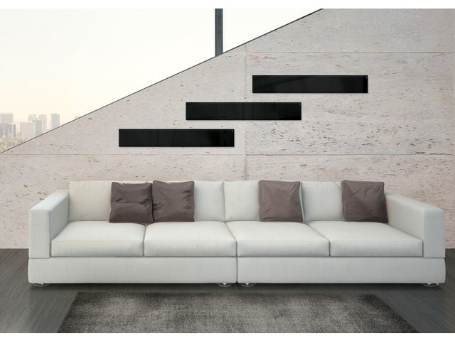 Glasmagneetbord Sigel Artverum 120x780x15mm zwart