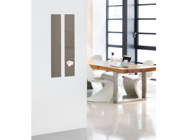 Glasmagneetbord Sigel Artverum 120x780x15mm taupe