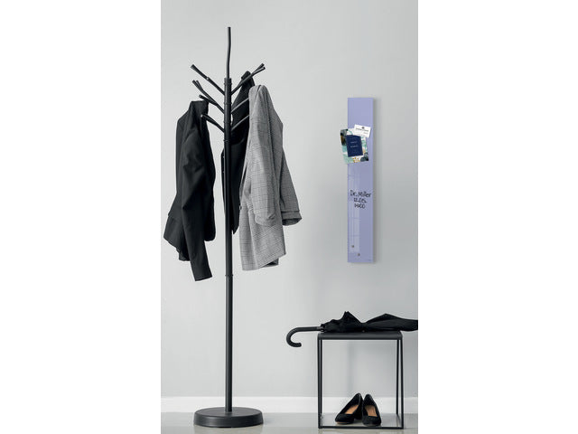 Glasmagneetbord Sigel lavendel 120x780x15mm 2 magn + bevestigingsmateriaal