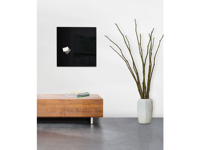 Glasmagneetbord Sigel Artverum 480x480x15mm zwart