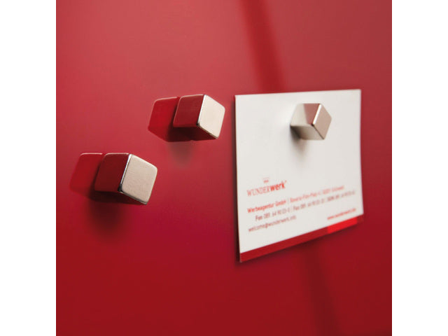 Glasmagneetbord Sigel Artverum 480x480x15mm rood