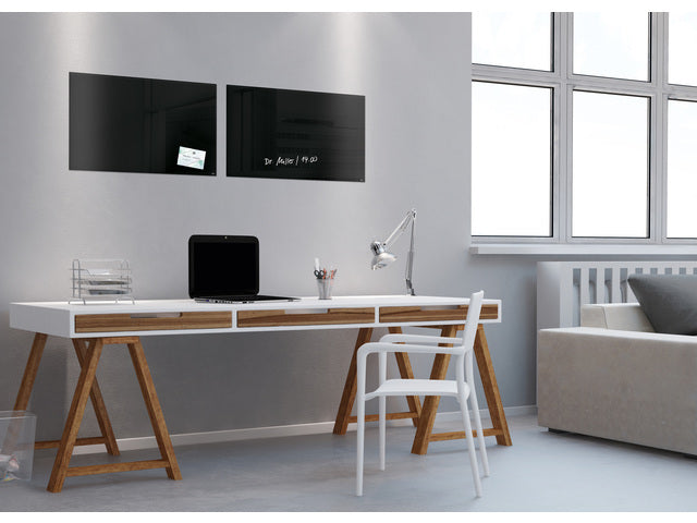 Glasmagneetbord Sigel Artverum 600x400x15mm zwart