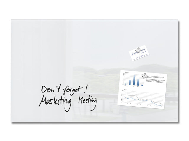 Glasmagneetbord Sigel Artverum 780x480x15mm super wit