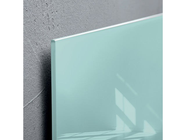 Glasmagneetbord Sigel aquamarijn 300x300x15mm 2 magn + bevestigingsmateriaal