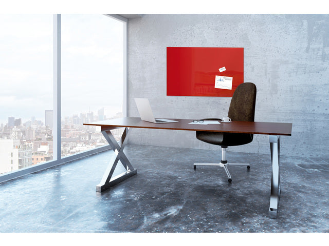 Glasmagneetbord Sigel Artverum 1000x650x15mm rood