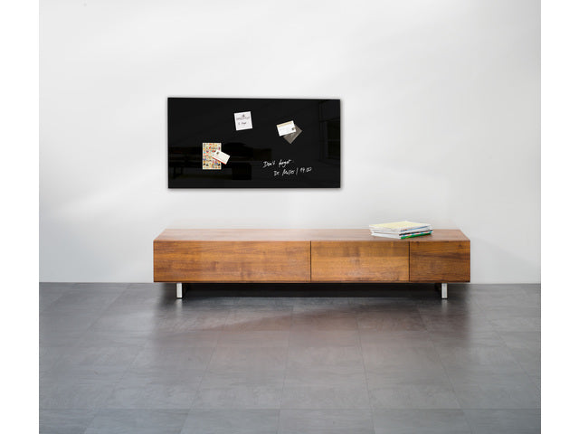 Glasmagneetbord Sigel Artverum 910x460x15mm zwart