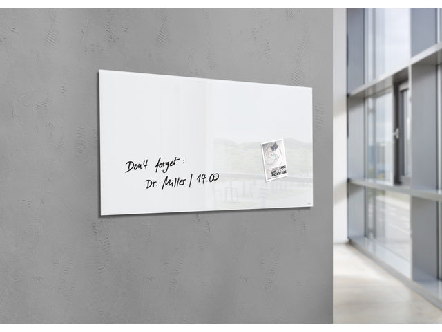 Glasmagneetbord Sigel Artverum 910x460x15mm super wit