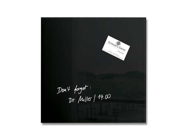 Glasmagneetbord Sigel Artverum 300x300x15mm zwart