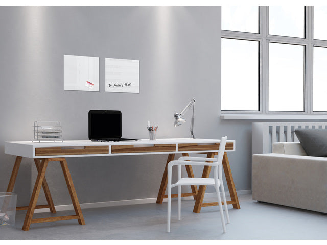 Glasmagneetbord Sigel Artverum 300x300x15mm super wit