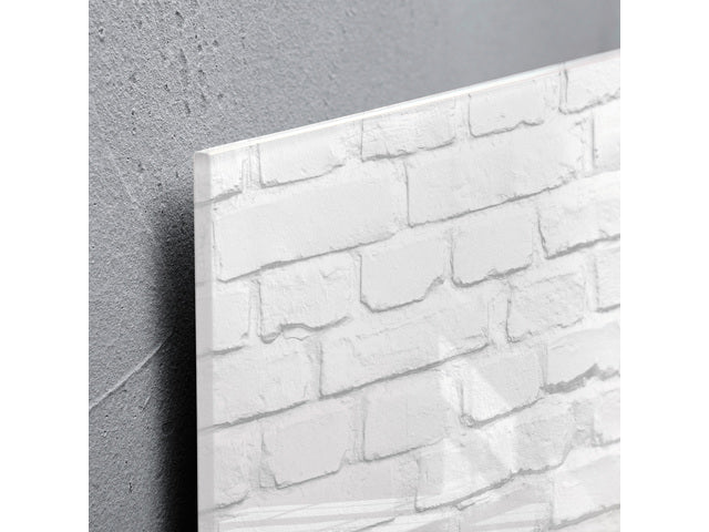 Glasmagneetbord Sigel Artverum 480x480x15mm Witte Klinker