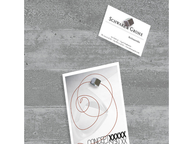 Glasmagneetbord Sigel Artverum 480x480x15mm betondesign