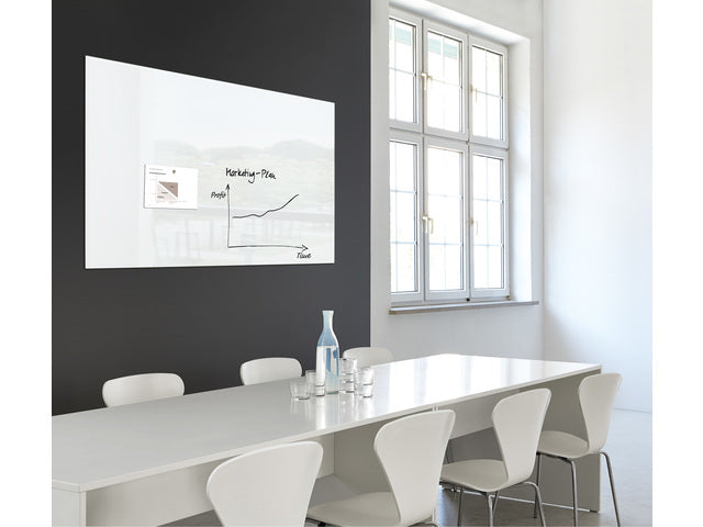 Glasmagneetbord XL Sigel Artverum 1200x900x18mm super wit
