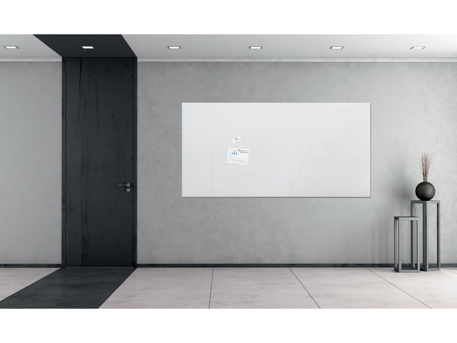 Glasmagneetbord XL Sigel super wit 2000x1000x18mm 2 magneten