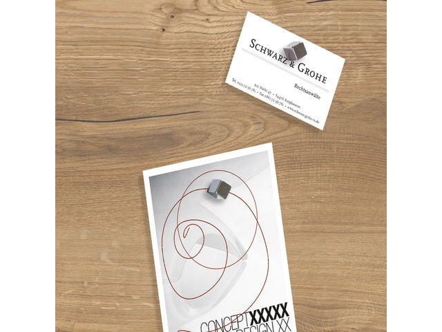 Glasmagneetbord Sigel Artverum 480x480x15mm Natural Wood