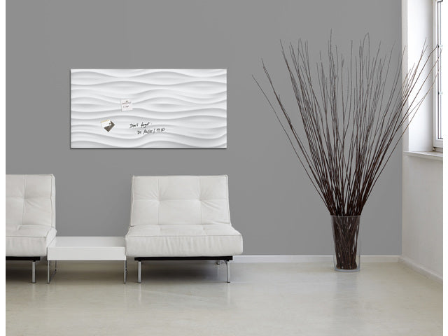Glasmagneetbord Sigel Artverum 910x460x15mm Wit Golf