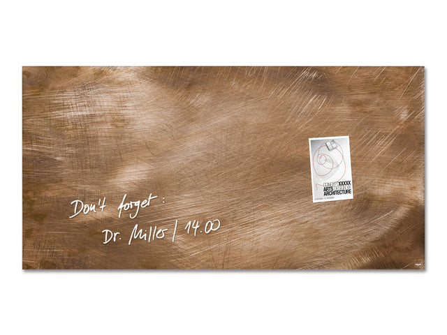 Glasmagneetbord Sigel Artverum 910x460x15mm brons