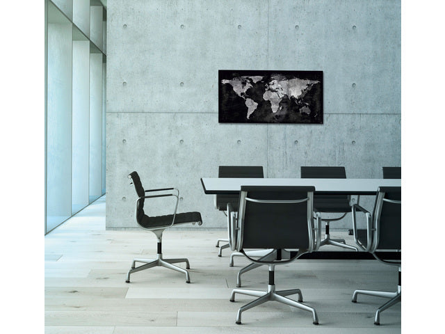 Glasmagneetbord Sigel Artverum 910x460x15mm wereldkaart