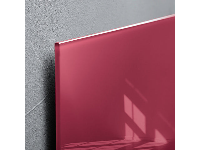 Glasmagneetbord Sigel Artverum 480x480x15mm bessenrood