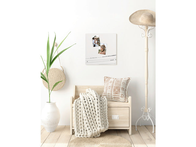 Glasmagneetbord Sigel mat LITTLE BIRDS 480x480x15mm 3 magn + bevestigingsmat.