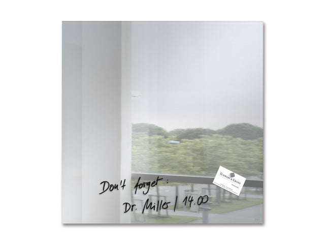 Glasmagneetbord Sigel Artverum 480x480x15mm spiegel