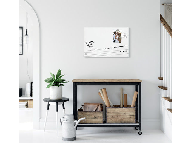 Glasmagneetbord Sigel mat LITTLE BIRDS 600x400x15mm 3 magn + bevestigingsmat.