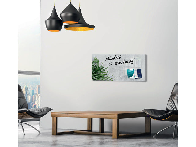 Glas-magneetbord Sigel Artverum Botanic 910x460x15mm